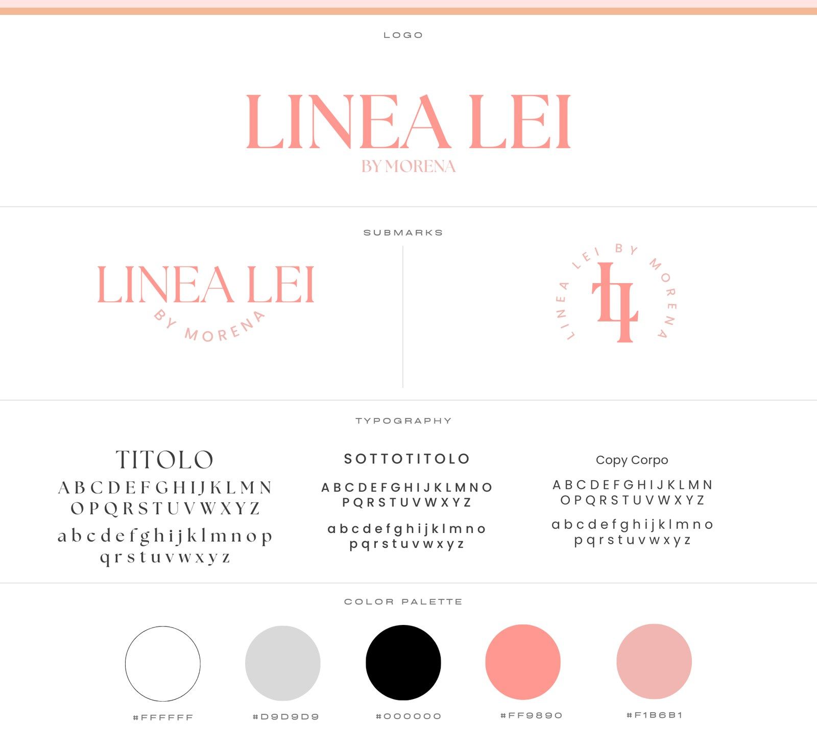 Linea Lei brand board