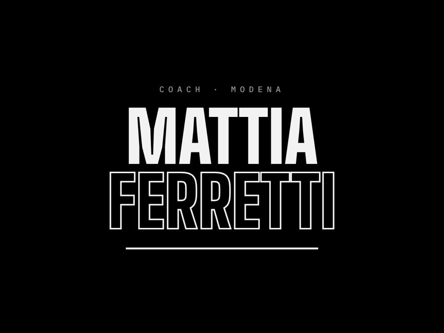Mattia Ferretti logotype, negative